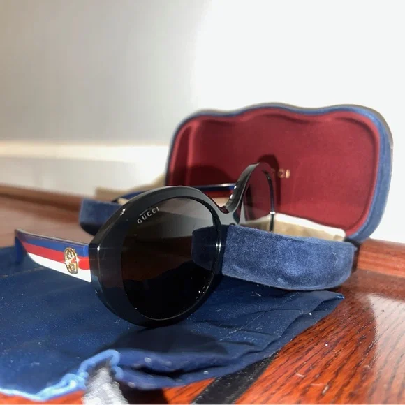 Gucci | Accessories | Gucci Tricolor Sunglasses With Red 